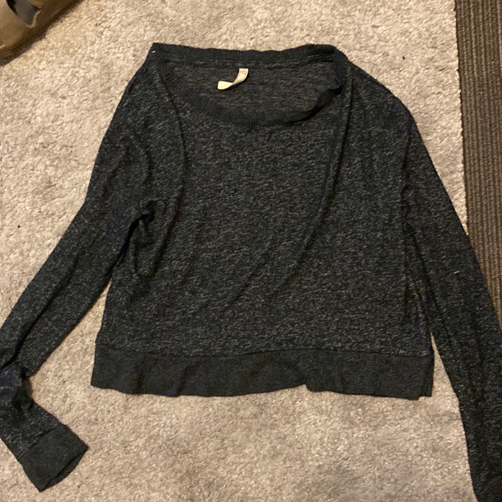 simple black crewneck